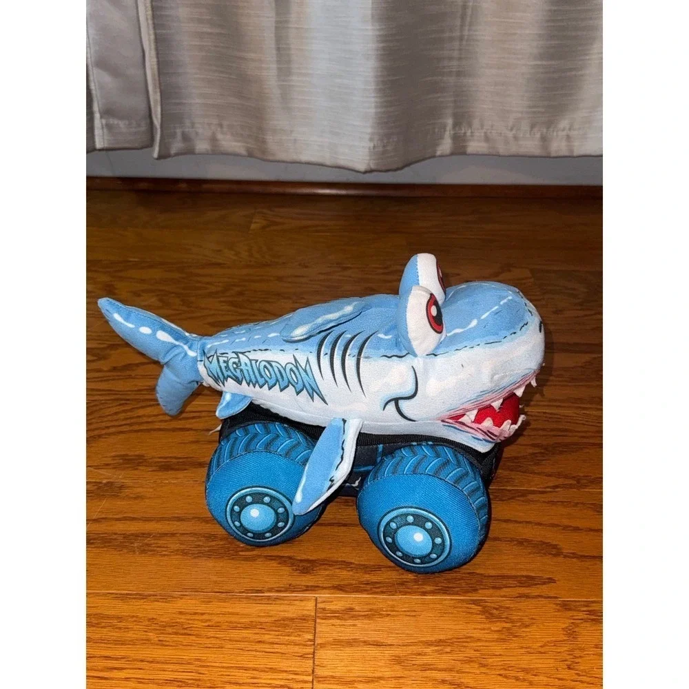 Monster Jam Truckin Pals Megalodon Shark Plush Stuffed Souvenir Truck Feld EUC
